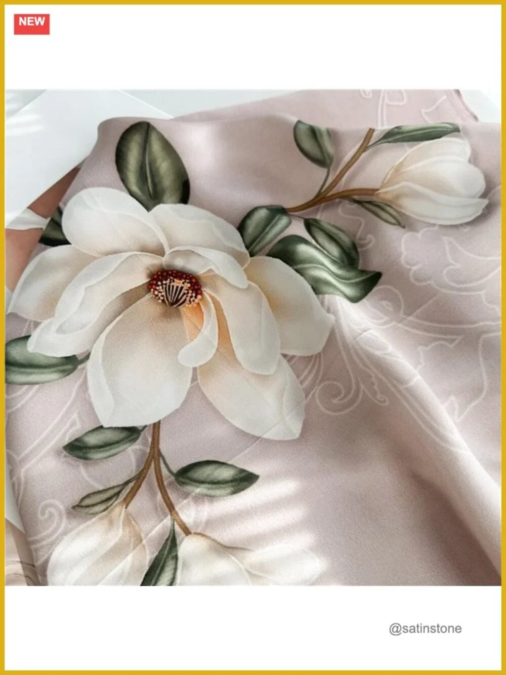 100% Mulberry Silk Scarf 35